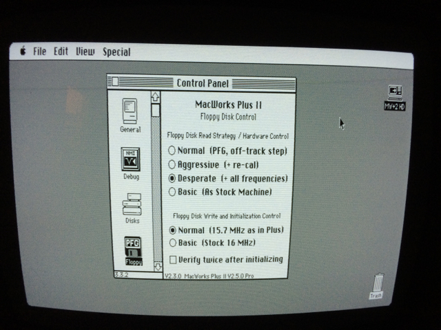 emulator mess force mac to boot from floppy